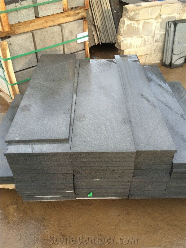 Black Basalt(Hainan Basalt with Cat Paws) Brushed