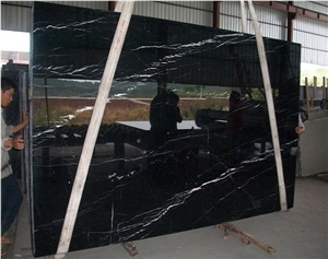 Black Marquina Marble Polished Big Slabs Black Marquina Marble Polished Big Slabs