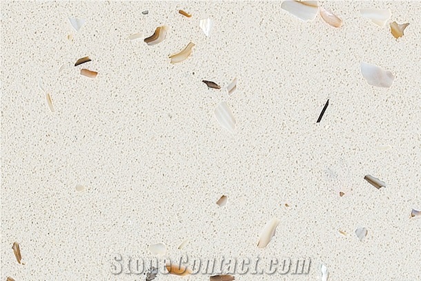 Crystal Shell Quartz Big Slabs and Tiles