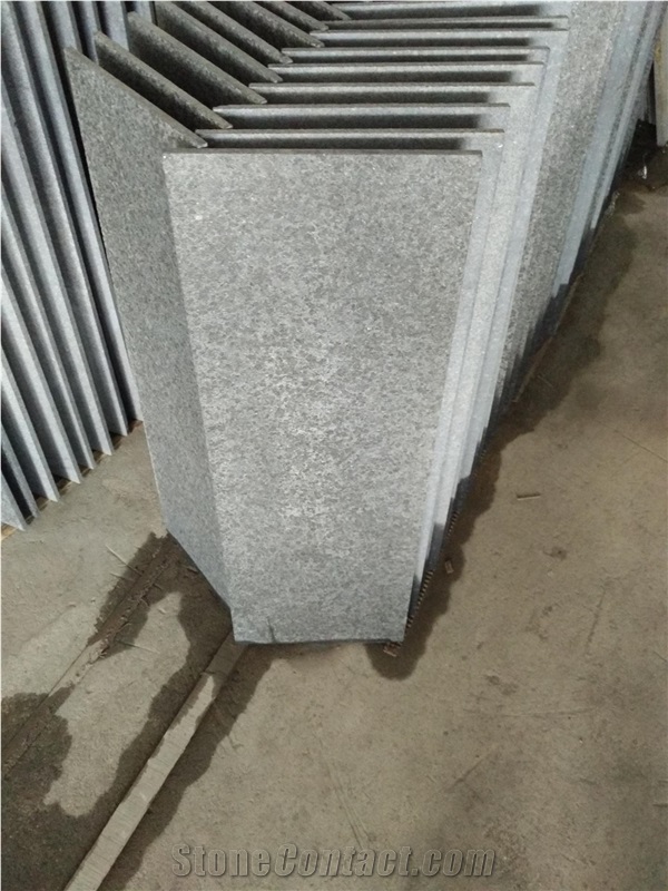 G684 Flamed And Brushed Granite Tiles, China Black Granite