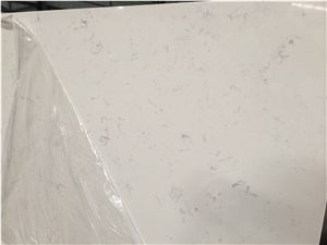 Middle Flower White Quartz Slabs, Engineered Stone