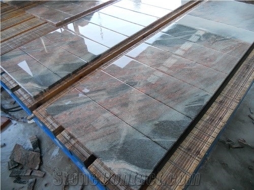 Multicolor Red Granite Slabs and Tiles