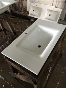 Nanoglass 3 Countertop with Basin, Crystallized Stone Countertop