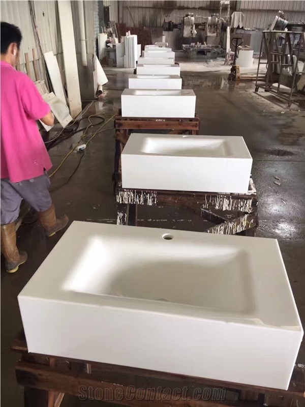 Nanoglass 3 Countertop with Basin, Crystallized Stone Countertop