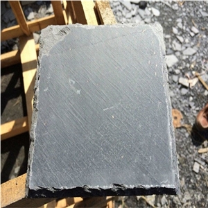 Natural Black Slate Floor Tile, China Black Slate
