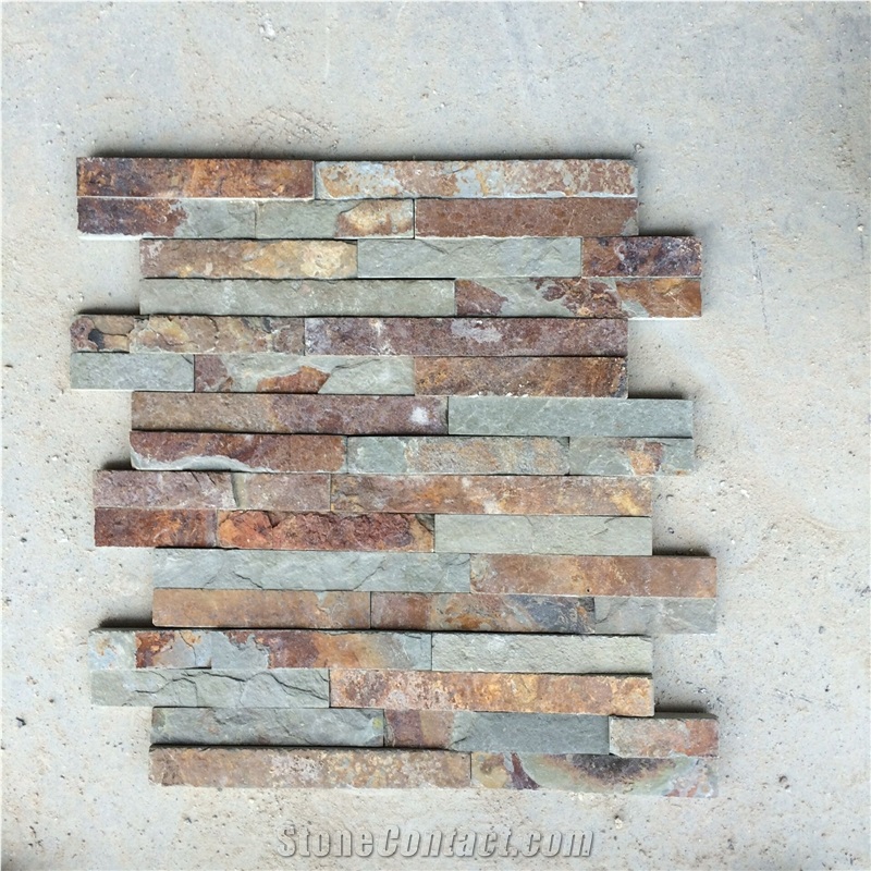 Split Natural Slate Culture Stone Used for Wall