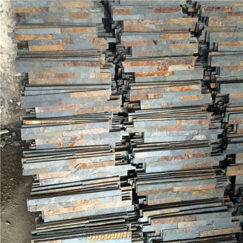 Split Natural Slate Culture Stone Used for Wall