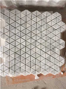 White Carrara Mosaic Flooring Tiles