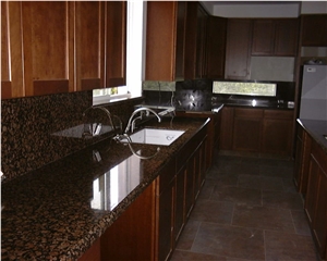 Baltic Brown Granite Kitchen Perimeter Countertop