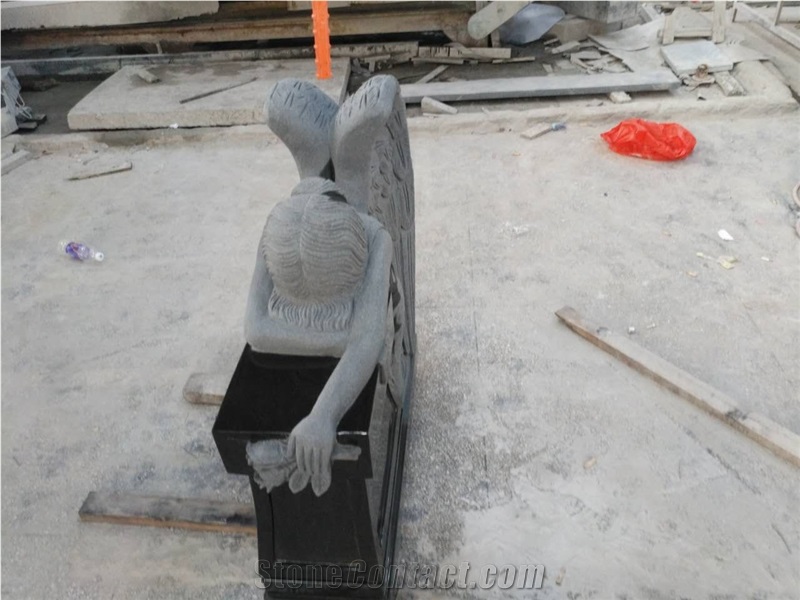 Black Granite Monument Design Hebei Black Custom Monuments for Cemetery