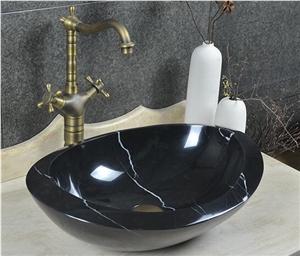 China Nero Marquina Marble Sink,Basin,Black Marble Bathroom Sinks China Nero Marquina Marble Sink,Basin,Black Marble Bathroom Sinks