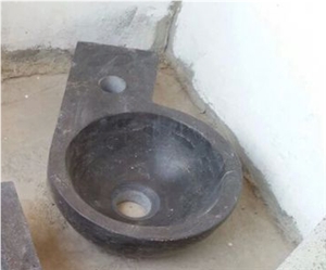 Natural Stone Farm Basin Belgium Gray Rectangle Basin for Bathroom
