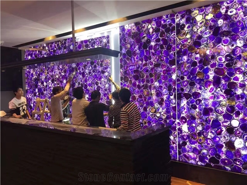 Purple Jade Semipercious Stone & Slabs, Wall Building Stone Slabs,Gemstone Decoration Stone