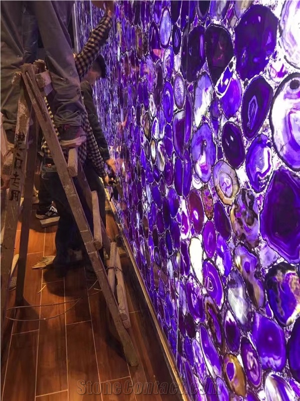 Purple Jade Semipercious Stone & Slabs, Wall Building Stone Slabs,Gemstone Decoration Stone