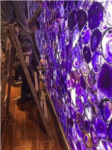 Purple Jade Semipercious Stone & Slabs, Wall Building Stone Slabs,Gemstone Decoration Stone