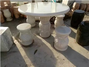 White Marble Round Tables Marble White Jade Coffee Stone Table for Home Decor White Marble Round Tables Marble White Jade Coffee Stone Table for Home Decor