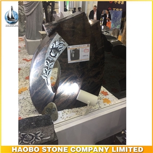 Quality Assurance Carved Rose Heart Shaped Headstones