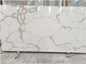 Calacatta White Artificial / Engineered Quartz Stone Tile & Slab