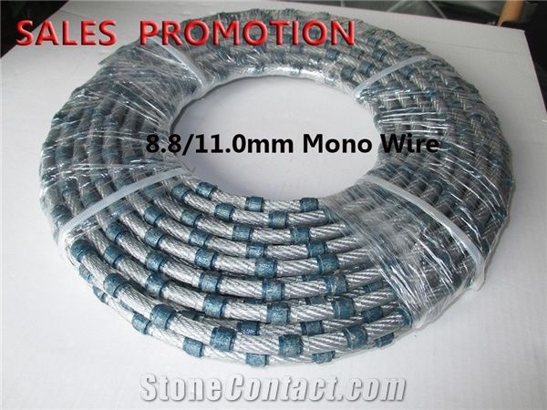 8.3mm 8.8mm 11.0mm Mono Wire Saw for Granite Profiling and Squaring