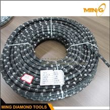 Rubber Coating Diamond Wire for Marble Quarrying