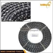 Rubber Coating Diamond Wire for Marble Quarrying