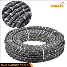Rubber Coating Diamond Wire for Marble Quarrying