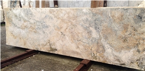 Travertino Ocean Silver Cross Cut
