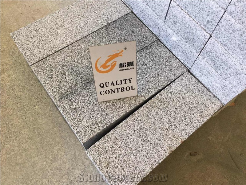 Cheap China Grey G603 Granite Flamed Kerb Stone, Curbstone