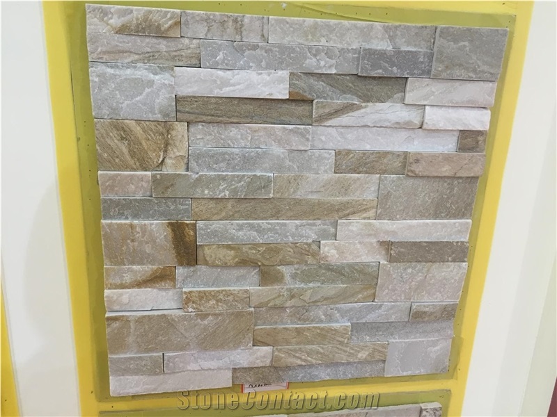 On Sale China Rusty Quartzite Cultured Stone, Wall Cladding, Stacked Stone Veneer, Corner Stone Clearance