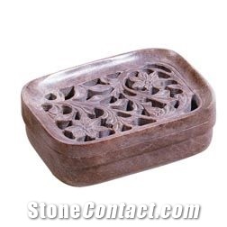 Soapstone Bathing Soapdish