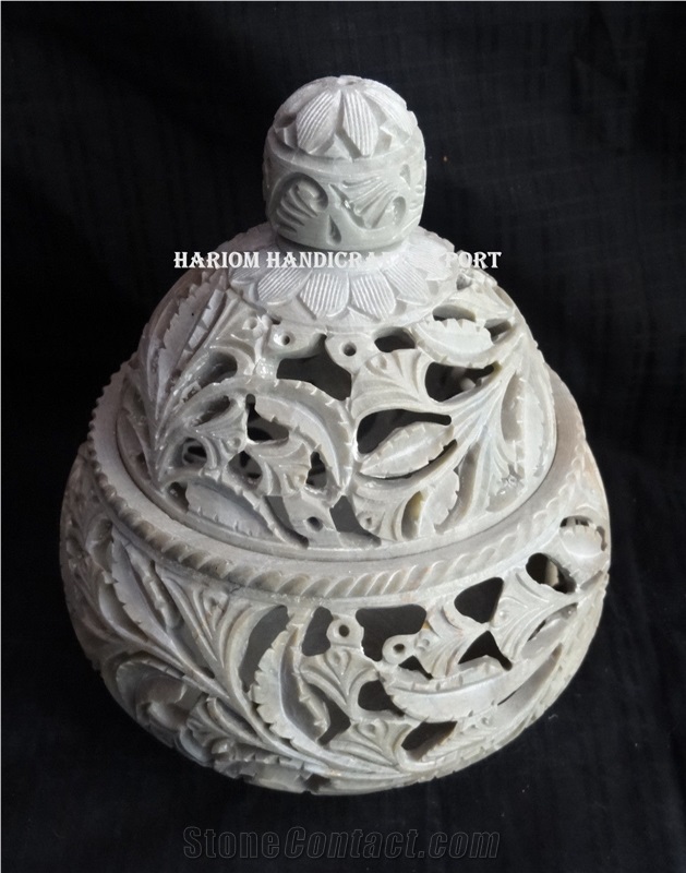 Soapstone Pot Purri Boxes