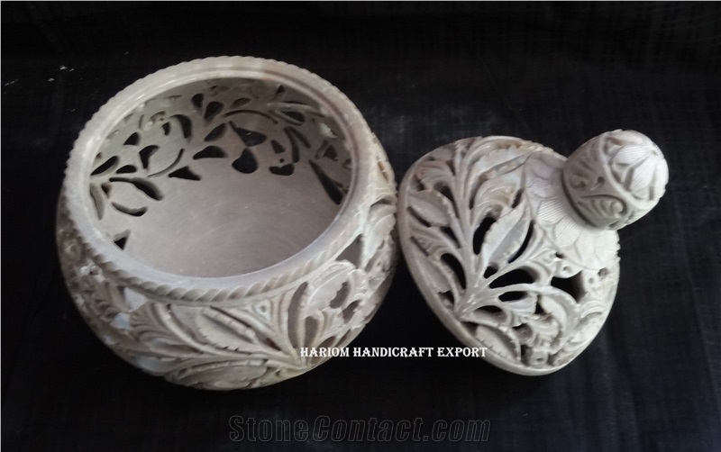 Soapstone Pot Purri Boxes