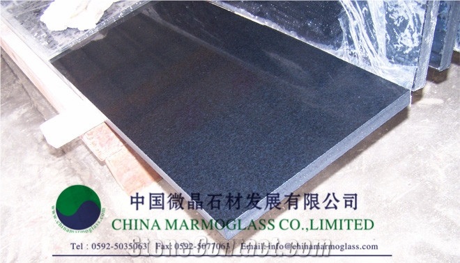 Black Marmoglass, Black Crystallized Stone