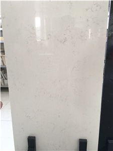 Chinese Quartz Prefabricated Countertops with Eased Edge Wide Luxurious White Veins Makes It a Perfect Match to Interior Design Environment