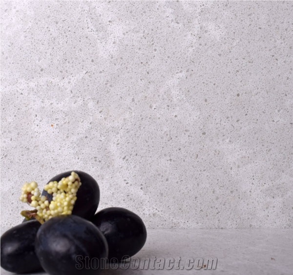 D3304 Quartz Stone Surfaces with White Veins Mainly for Countertops with High Gloss and Hardness