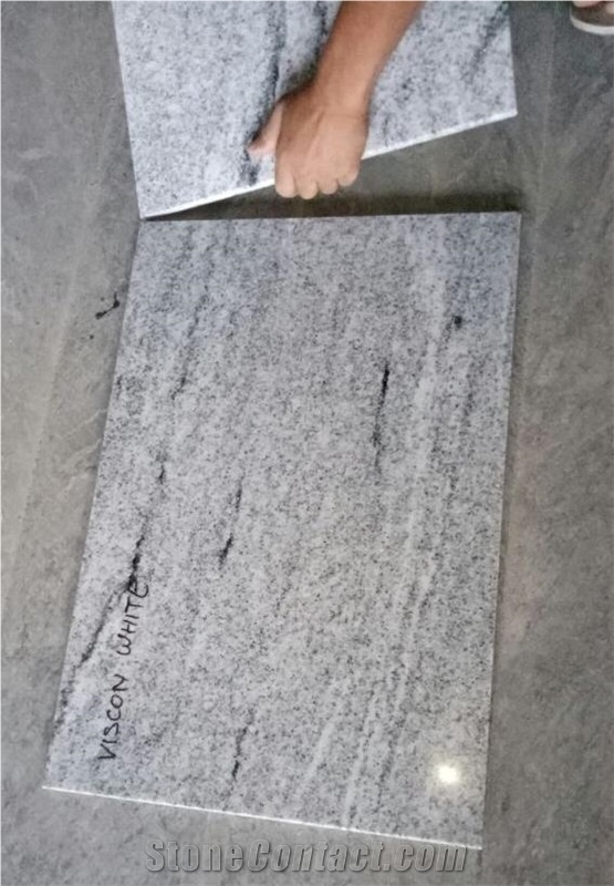 Viscon White Granite Tile,Viscount White Granite Tile, Viskont White Granite Polished Tile, Viscon White Granite Tile