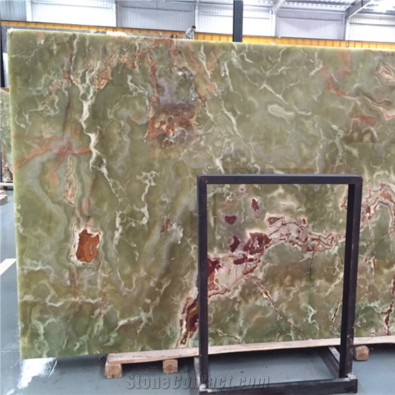 2017 Latest Favorable Iran Stone Persian Green Onyx Jade Slabs & Tiles
