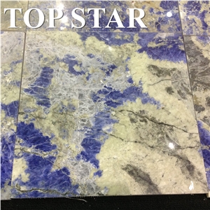 Namibia Blue Sodalit Granite Stone Floor Tile for Luxury Villa Interior Decoration
