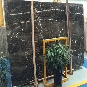 Polished Saint Laurent Brown Marble Slabs Tile