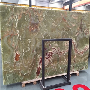 Wholesaler Green Color Onyx Iran Persiano Onyx 2cm Thickness Slabs