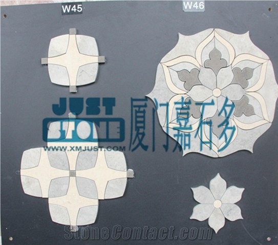 Limestone Mosaic-Waterjet-W45/46-W47-W49-W50/51-W52/53-W54/57