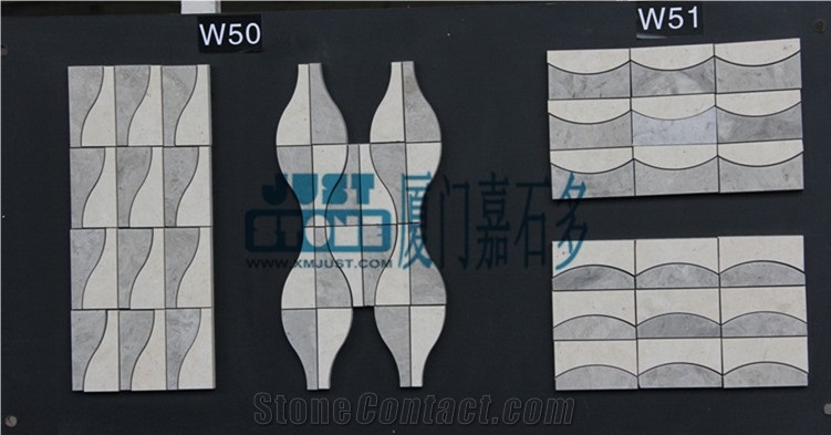 Limestone Mosaic-Waterjet-W45/46-W47-W49-W50/51-W52/53-W54/57