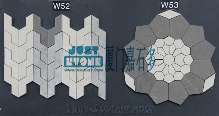 Limestone Mosaic-Waterjet-W45/46-W47-W49-W50/51-W52/53-W54/57