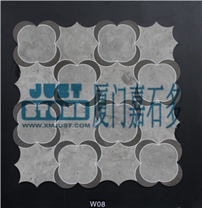 Mosaic,Waterjet,Diamond,Geometric,Wavy Line,Hexagonal,Speical,Animal,Honed,Polished,Natural,Stone,Mosaic Tile for Hotel,Kitchen,Bathroom Decoration,Grey Stone,Beige Stone,