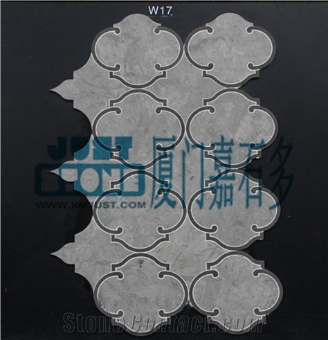 Mosaic,Waterjet,Diamond,Geometric,Wavy Line,Hexagonal,Speical,Animal,Honed,Polished,Natural,Stone,Mosaic Tile for Hotel,Kitchen,Bathroom Decoration,Grey Stone,Beige Stone,