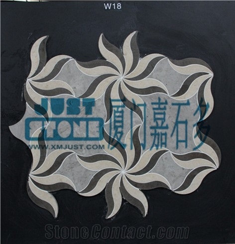Mosaic,Waterjet,Diamond,Geometric,Wavy Line,Hexagonal,Speical,Animal,Honed,Polished,Natural,Stone,Mosaic Tile for Hotel,Kitchen,Bathroom Decoration,Grey Stone,Beige Stone,