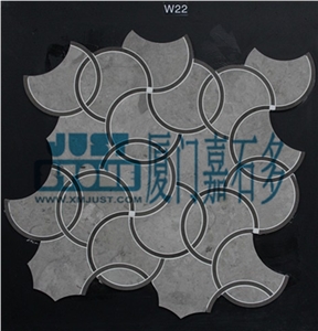Mosaic,Waterjet,Diamond,Geometric,Wavy Line,Hexagonal,Speical,Animal,Honed,Polished,Natural,Stone,Mosaic Tile for Hotel,Kitchen,Bathroom Decoration,Grey Stone,Beige Stone