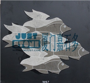 Mosaic,Waterjet,Diamond,Geometric,Wavy Line,Hexagonal,Speical,Animal,Honed,Polished,Natural,Stone,Mosaic Tile for Hotel,Kitchen,Bathroom Decoration,Grey Stone,Beige Stone