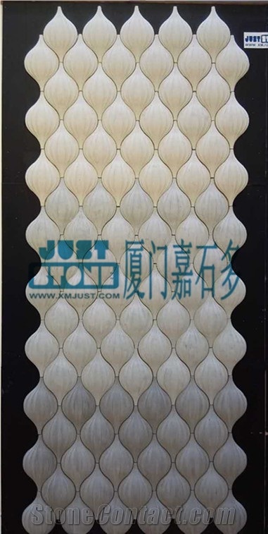 Mosaic,Waterjet,Diamond,Geometric,Wavy Line,Hexagonal,Speical,Animal,Honed,Polished,Natural,Stone,Mosaic Tile for Hotel,Kitchen,Bathroom Decoration,Grey Stone,Beige Stone