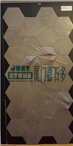 Mosaic,Waterjet,Diamond,Geometric,Wavy Line,Hexagonal,Speical,Animal,Honed,Polished,Natural,Stone,Mosaic Tile for Hotel,Kitchen,Bathroom Decoration,Grey Stone,Beige Stone